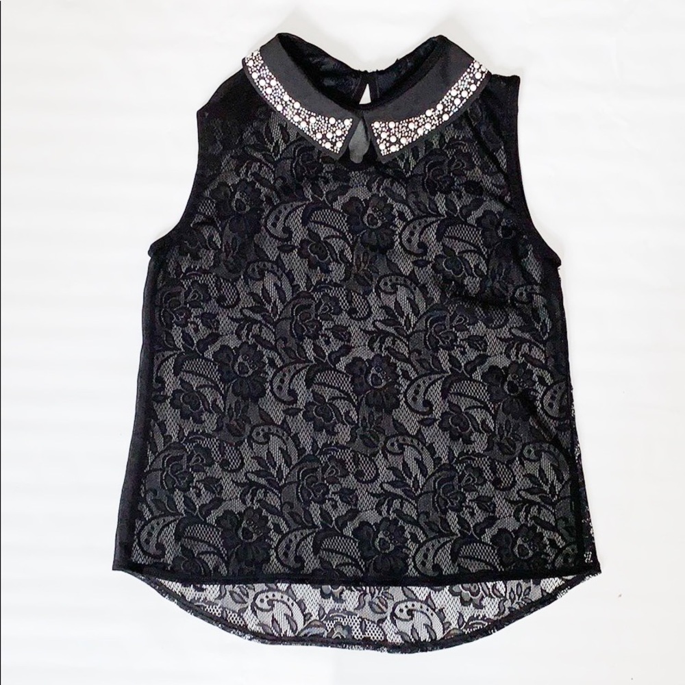 Love Culture | Sheer Top Blouse Black